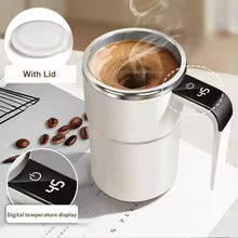 Self stirring coffee mug